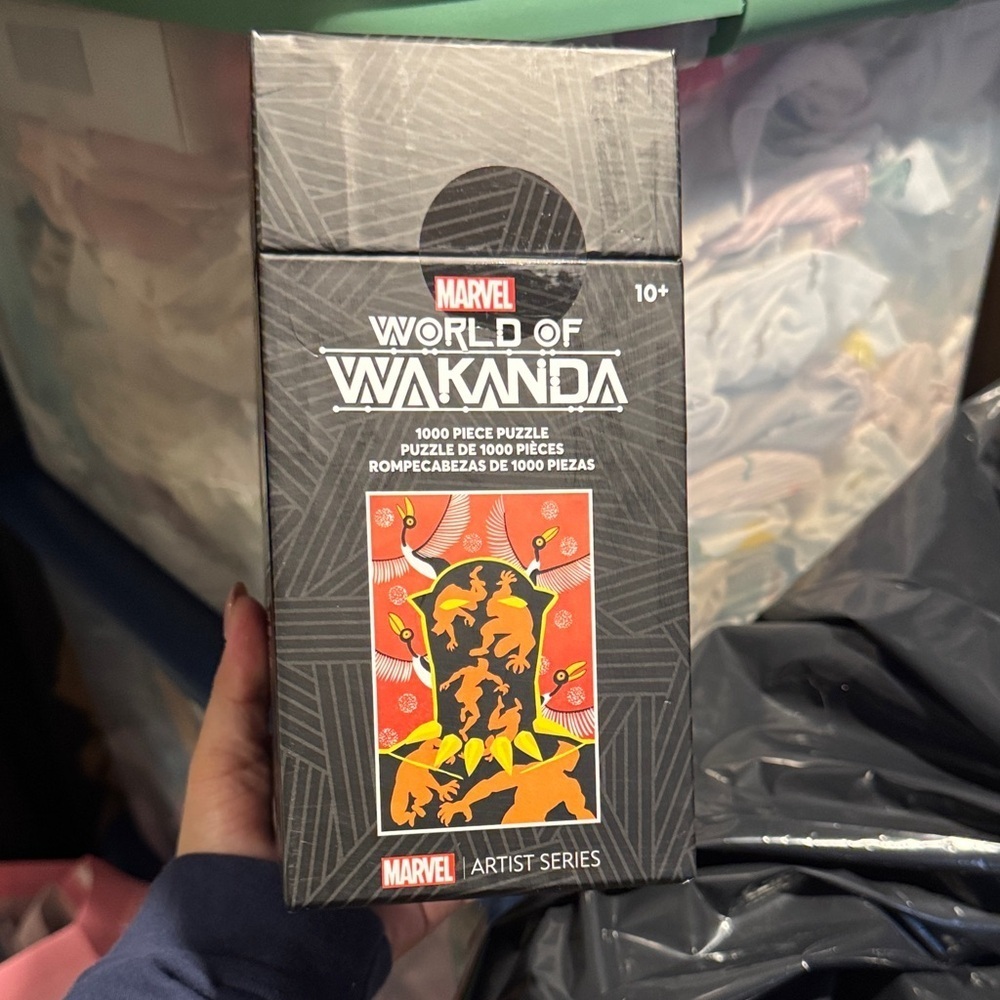 Sealed Marvel Wakanda Puzzle with Black and Orange Design